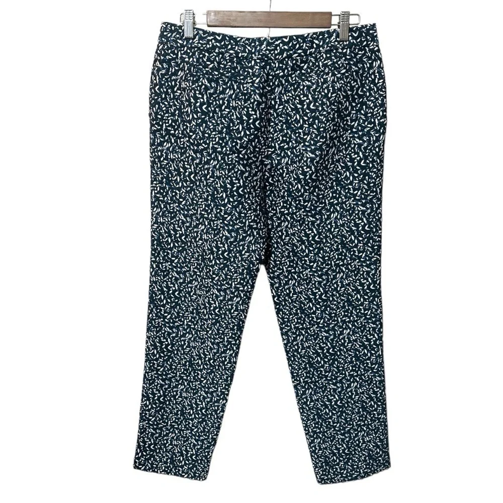 EUC - Tory Burch Confettia Wool Blend Jacquard Trouser Ankle Pants - size 6